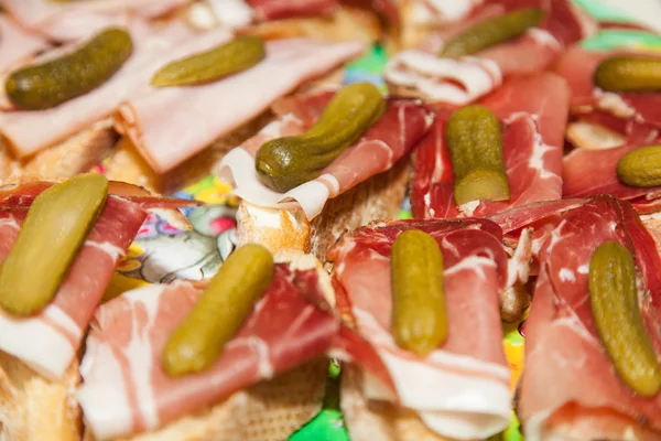 Ham crostini — Stockfoto