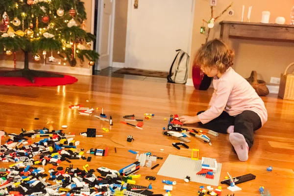 Enorme caja LEGO abierta — Foto de Stock