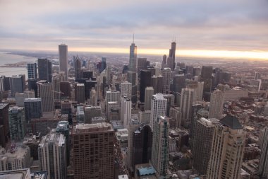 hancock tower Chicago manzarası