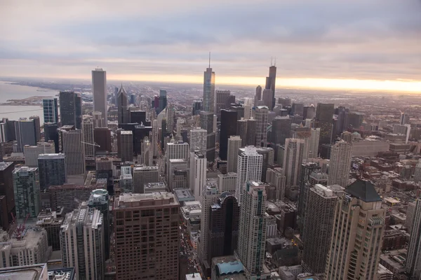 Chicago skyline a partir da torre hancock — Fotografia de Stock