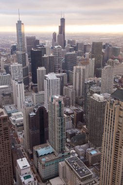hancock tower Chicago manzarası