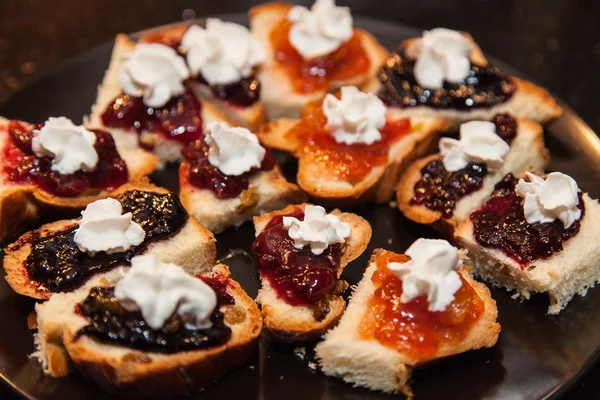 Pane con marmellata — Foto Stock