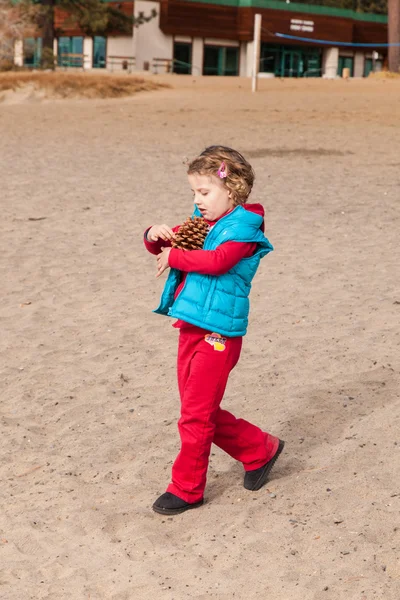 Giocare sulla spiaggia — Foto Stock