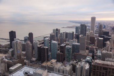 hancock tower Chicago manzarası