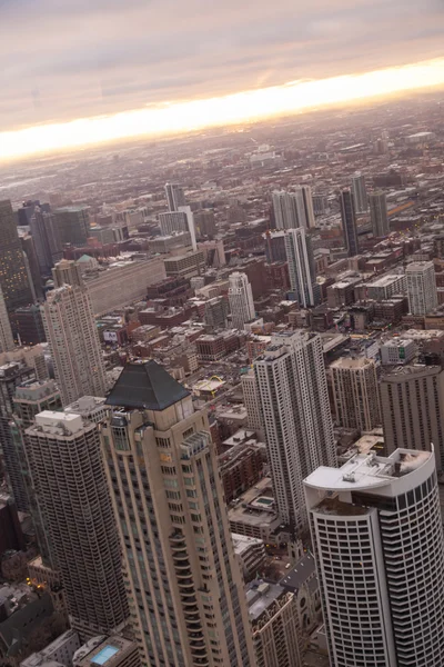 Panorama Chicaga od hancock tower — Stock fotografie