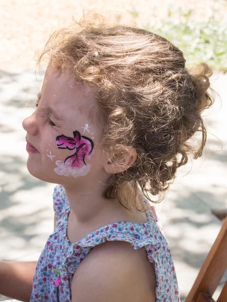 Cara pintada — Foto de Stock