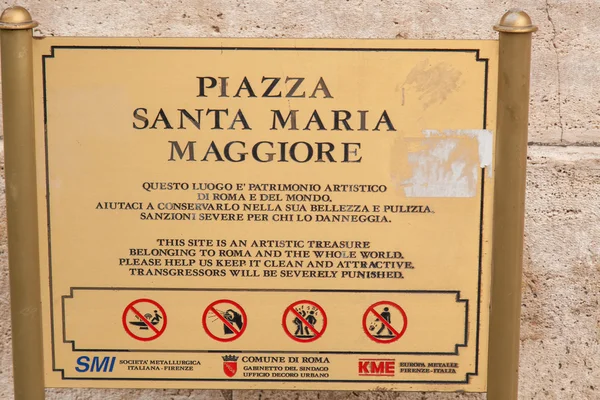 Piazza Santa Maria Maggiore — Zdjęcie stockowe