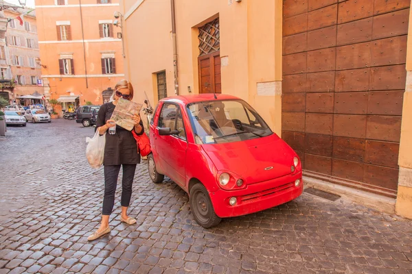 Red microcar — Stock Photo, Image