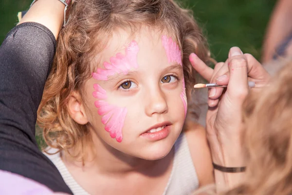 Cara pintada — Foto de Stock