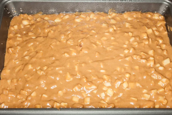 Bolo de maçã de chocolate — Fotografia de Stock