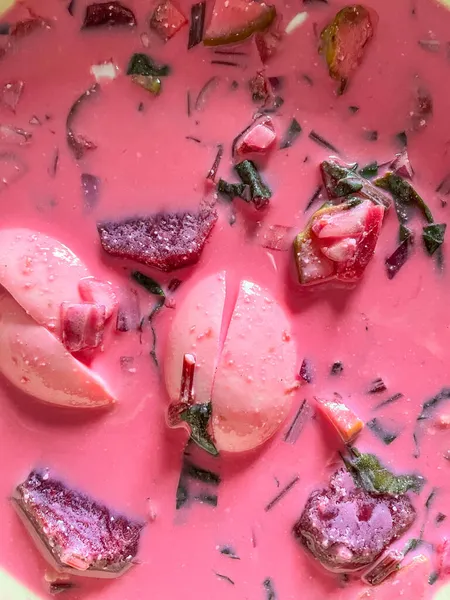 Borscht Frio Uma Alternativa Popular Para Variantes Acima Mencionadas Aqueles — Fotografia de Stock