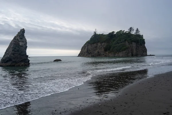 Ruby Beach Den Nordligaste Södra Stränderna Kustdelen Olympic National Park — Stockfoto