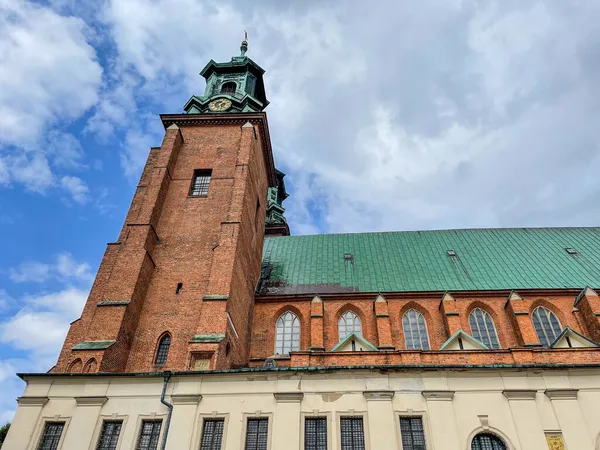 Székesegyház Bazilika Nagyboldogasszony Mária Szent Adalbert Gniezno Lengyelország — Stock Fotó