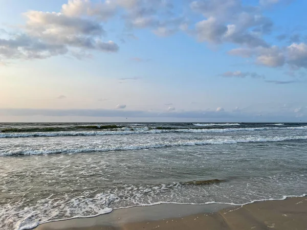 Belle Plage Sable Fin Kolobrzeg Pologne — Photo