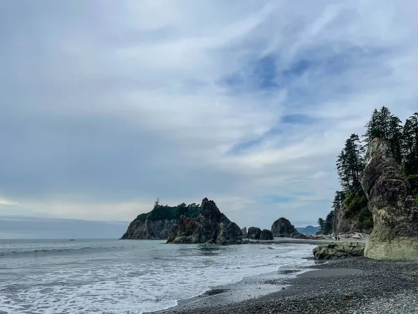 Ruby Beach Uma Praia Localizada Estado Norte Americano Washington Distrito — Fotografia de Stock