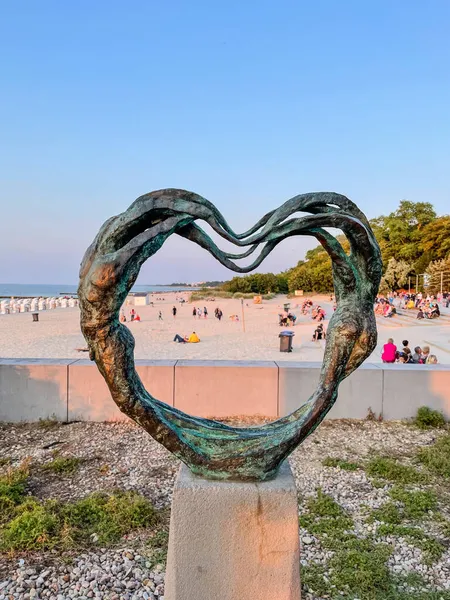 Spaziergang Der Strandpromenade Kolobrzeg Polen lizenzfreie Stockbilder