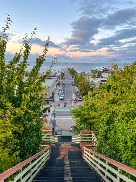 Port Angeles Una Ciudad Ubicada Condado Clallam Estado Estadounidense Washington —  Fotos de Stock