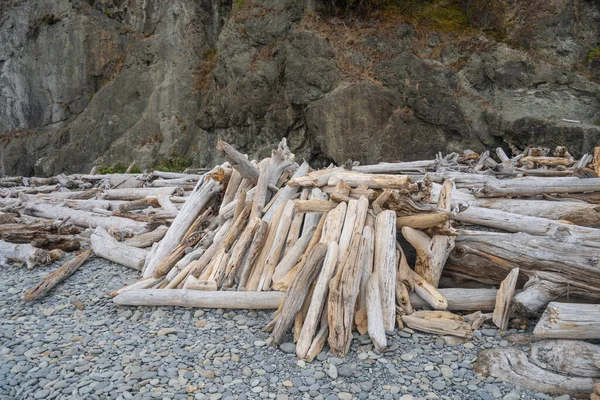 红宝石海滩 Ruby Beach 是美国华盛顿州奥林匹克国家公园 Olympic National Park 沿海地区最北的南部海滩 位于杰斐逊县101号公路上 福克斯镇以南27英里 — 图库照片