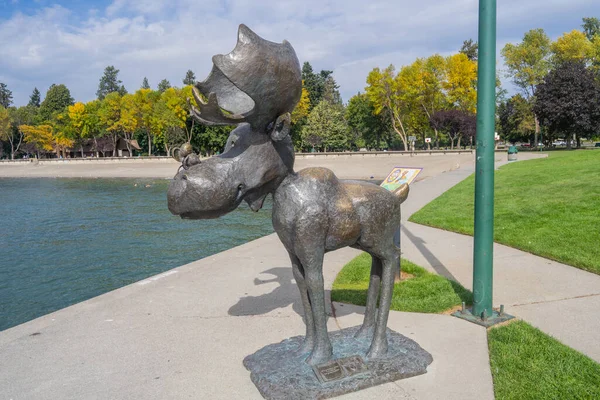 Der Coeur Alene Lake Ist Ein Natürlicher Stausee Nord Idaho — Stockfoto