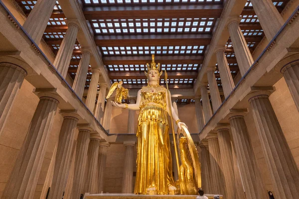 Parthenon Centennial Park Nashville Tennessee Full Scale Replica Original Parthenon — Foto Stock