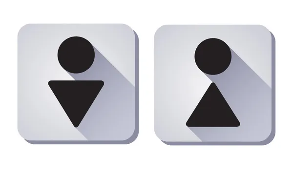 Signe WC. homme et femme — Image vectorielle