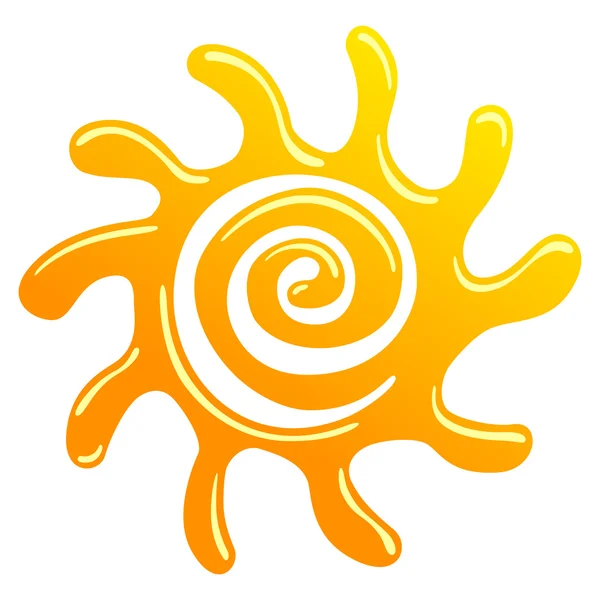 Symbol słońce — Wektor stockowy