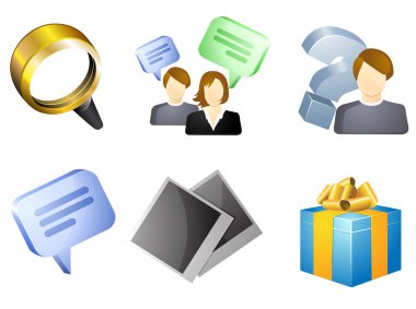 Kişisel dolap Icon set