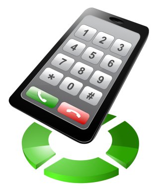 İletişim simgesi. Telefon çalıyor..