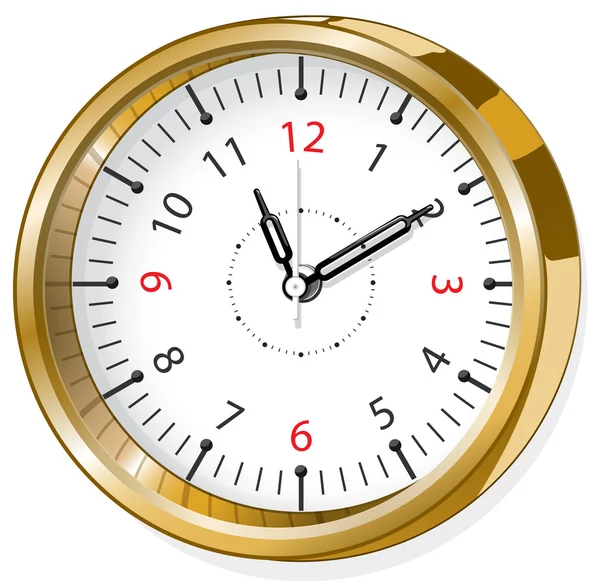 Reloj de oficina — Vector de stock