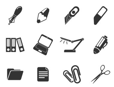 Office basit vektör ikonlar