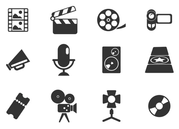 Иконы киноиндустрии — стоковый вектор