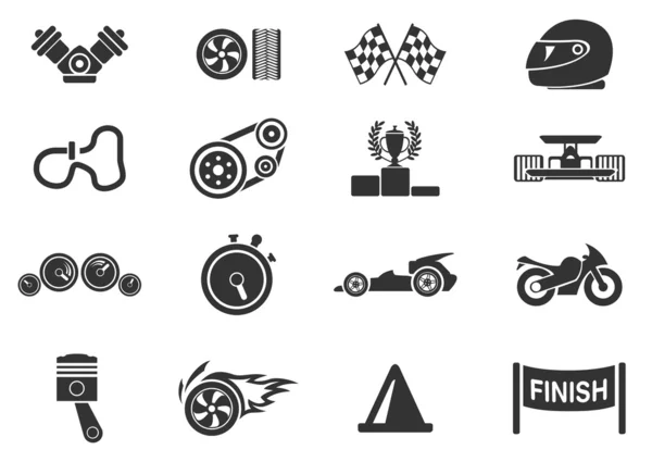 Racing icons — Stock Vector