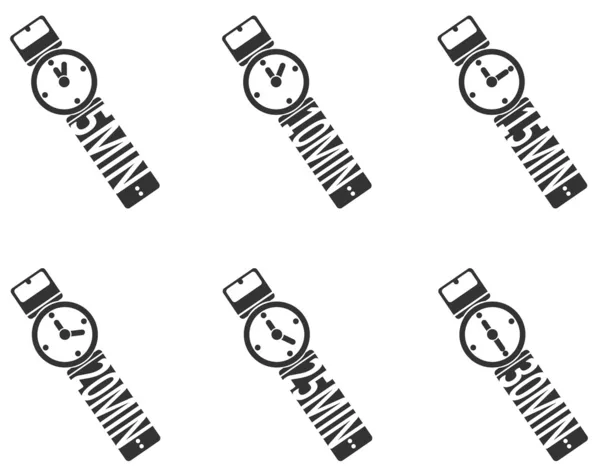 Timer pictogrammen — Stockvector