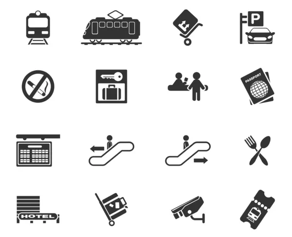 Symboles gare — Image vectorielle