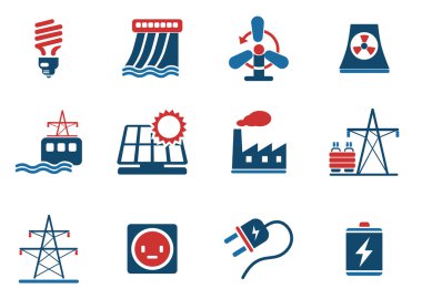 Icon Set, Energy and Industry clipart