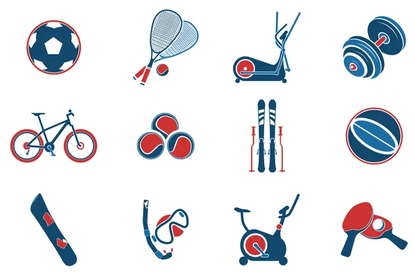 Символи спортивного обладнання — стоковий вектор