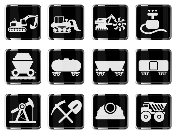 Symboles de Transport & Construction Machine — Image vectorielle