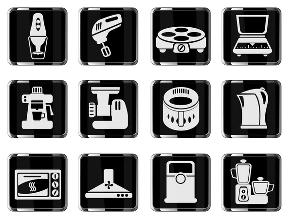 Kitchen Utensils Icon Set — Stock Vector