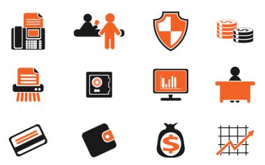 iş basit vektör ikonlar