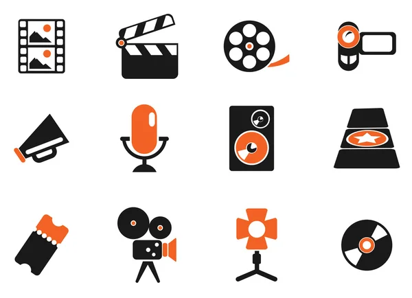 Filmový průmysl ikony — Stockový vektor