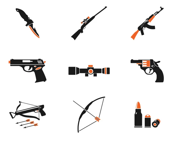 Weapon symbols — Stock Vector