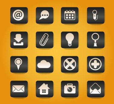 Web ve kullanıcı arayüzü tasarımı için kullanıcı arayüzü vektör simgeleri