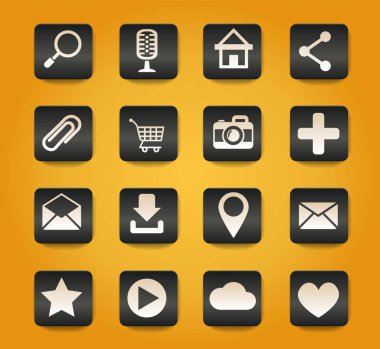 kullanıcı arayüzü tasarımı için kullanıcı arayüzü simgeleri