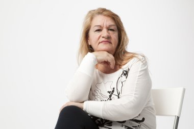 kadın kıdemli portait