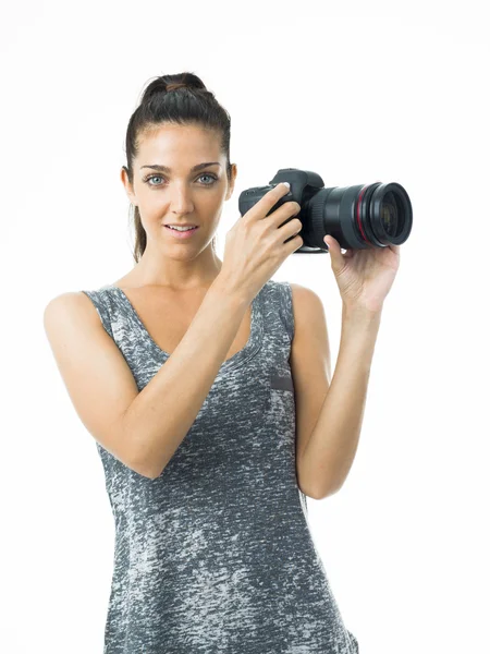 Sexy Fotografin — Stockfoto