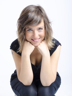 çok güzel genç kadın komik ifade