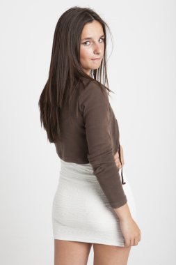 çok sevimli bir kadın