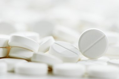 White round medicine tablet antibiotic pills clipart