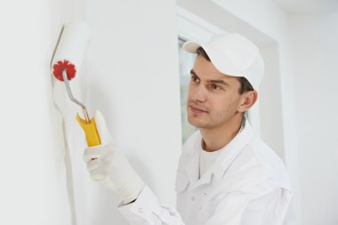 House painter at work clipart