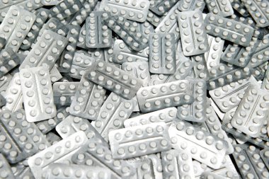 ilaç tablet hap blister arka planda